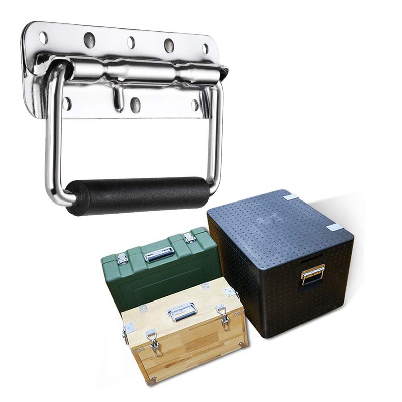 Guanici Pack of 2 Box Handles, Folding Handle, Stainless Steel,