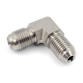 M10x1.0 to 3AN Fitting Adapter - 90 Degree Male Elbow Coupler - for Brake Clutch Fuel Coolant Oil
