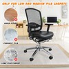 SHAREWIN Chair Mat for Carpeted Floor,48''×36'' PVC Carpet Protector for