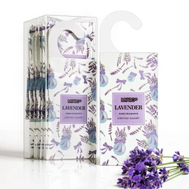 MYARO 12 Packs Lavender Hanging Closet Air Freshener Long Lasting Drawer Deodorizer Smell Good Potpourri Scented Sachet for Home House