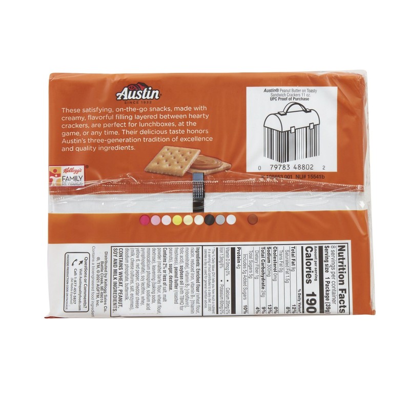 Austin Sandwich Crackers, Single Serve Snack Crackers, Office and Kids