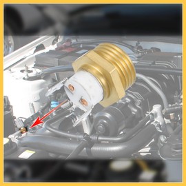 REPAIROCK Universal Automotive Radiator Engine Cooling Fan Temperature Thermo Sensor Switch 1/2'' NPT 175-190 Degrees on 155 Degrees Off Auto Replacement Parts
