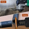 100Pcs Curved-Edge Oscillating Tool Blades Professional Universal Oscillating Saw Blades