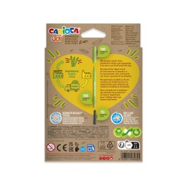 CARIOCA Joy Eco Marker, Box of 12 Super Washable Felt Tip Pens Made of 98% Regenerated Plastic, Assorted Colours, Tip Diameter 2.8 mm, Pack of 12