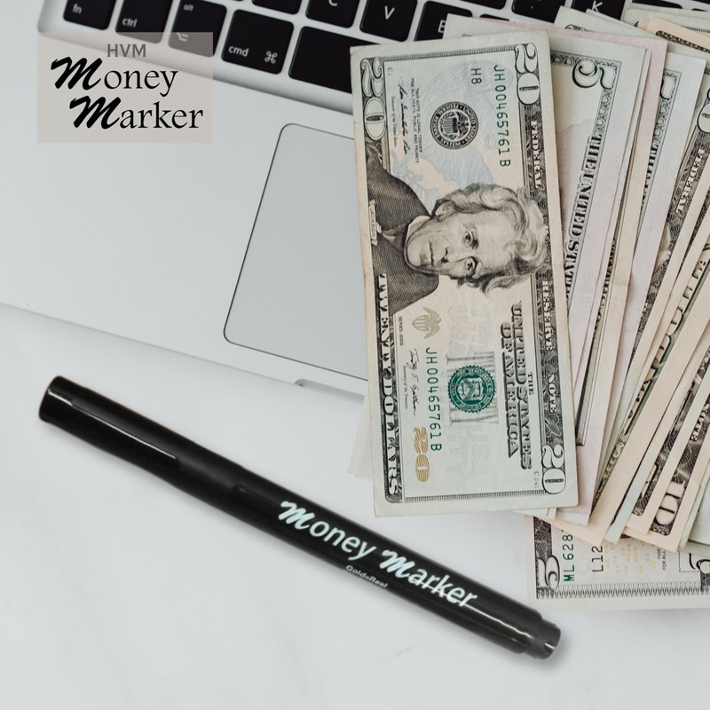 HVM Counterfeit Money Detector Pen (2 Counterfeit Pens) - Money