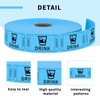 Moguri Pack of 1000 Value Tokens Roll, High-Quality Blue Drinks