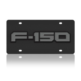 Ford F-150 Carbon Stainless Steel License Plate - Monochromatic