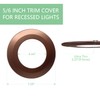 Soliseed Trim Ring for 5/6 Inch Retrofit Downlight, Bronze Can