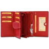Women's purse from genuine leather Red