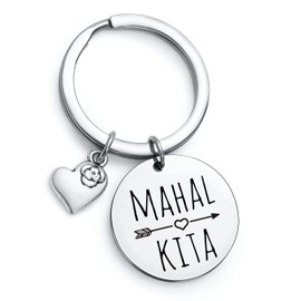 NOTHERS RSZOTW Mahal Kita Keychain Valentine's Day Keychain Filipino Keychain Philippines Gift Husband Gift Wife Gift Pinoy Gift Mahal Kita Girlfriend Jewelry Boyfriend Gift