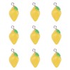 Fashewelry 10 Pieces Resin Lemon Charms Pendants Small Cartoon Key