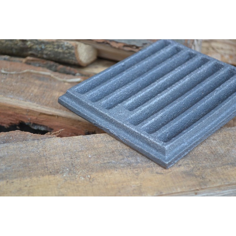 SEZAM 13 x 11 cm Cast Iron Oven Grate Ash