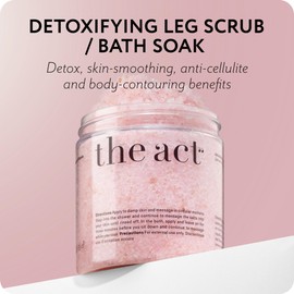 Detox Organic Body Scrub with Himalayan & Sea Salt - Anti Cellulite Nourishing Restores Cleanser Scrubs for Legs, Feet, Hands - Gifts for Women Men, Home Spa Care, Vegan (10.58 Oz, Grapefruit)