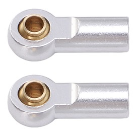 Yosoo Health Gear RC Metal Ball Heads, RC M3 Ball Head, 10 Pieces Connecting Rod End Joint Aluminium M3 Metal Ball Head Holder for AXIAL SCX10 1/10 RC Car (Silver)