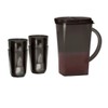 Tupperware Clear Impressions Pitcher & Tumbler Set Black
