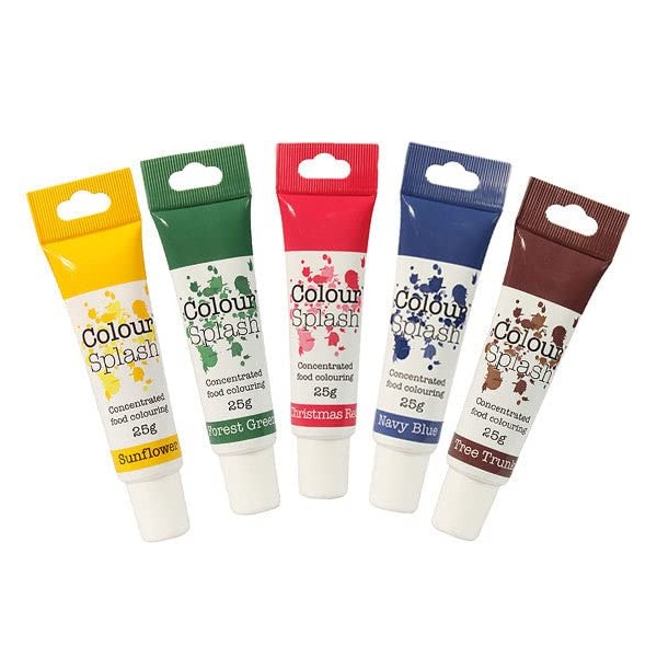 Christmas Food Colouring Gel Set - 5 Pack