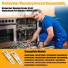 Dishwasher Mounting Bracket for GE WD01X27759 Dishwasher Countertop Bracket -