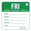 Hygiplas Removable Day of the Week Label - Friday (Pack
