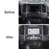 Voodonala for F150 ABS Carbon Fiber Navigation Air Conditioning Volume