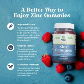 Natures Craft Gomitas De Zinc Para Adultos - 50 Mg Citrato