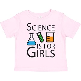 inktastic Science is for Girls Toddler T-Shirt 7 Pink 2162b