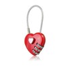 Mini Love Heart Lock,Red Heart Padlock, Mini Code Lock,Padlocks and