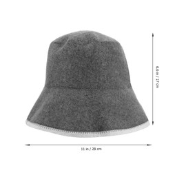 Sosoport 2pcs Thick Sauna Hat Water Absorbent Sauna Hat Breathable Sauna Wool Hat Supple Sauna Hat