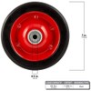 Flat Free Solid Rubber Wheel Assemblies - Replacement Hand Truck