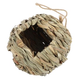 ORFOFE Bird Nest Straw Woven House Garden Decor Bird Nesting Box Outdoor Straw Woven Nest