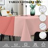 Swono Tablecloth Maple, Autumn Maple Leaf On Coral Pink Table
