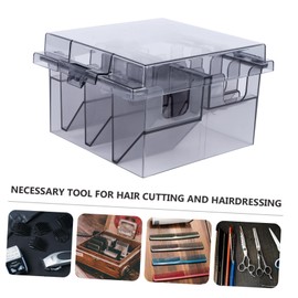 DOITOOL 1pc Plastic Comb Storage Box Organizer for Barbershop and Home Use for Combs Scissors and Accessories Neat and Practical Storage