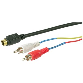 Wentronic Audio/Video Cable 4 Pin Mini DIN Male to 2 x RCA Male 2 m