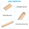 PATIKIL 1/3 Wooden Dowel Pins, 200 Pcs M8x50mm Wood Dowel