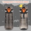 TKK 1005 Kinderflasche 350ml auslaufsicher, Tritan BPA-Frei einhändig bedienbare mit