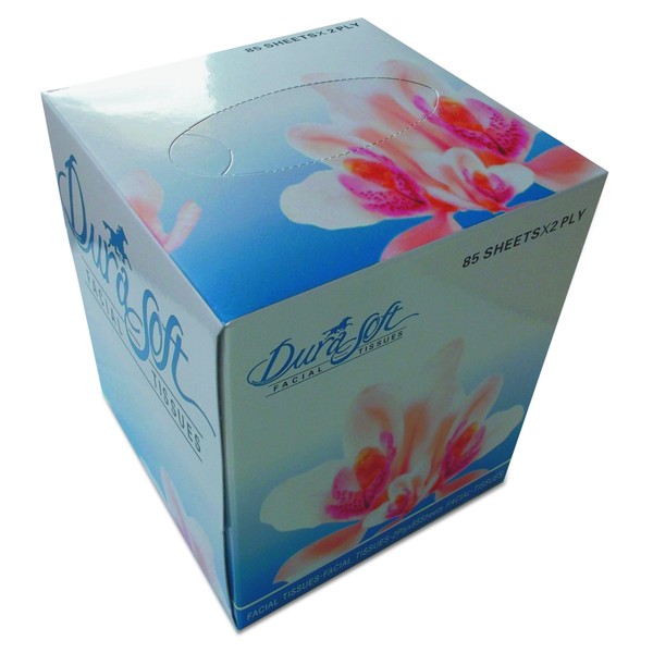 GEN 852D Facial Tissue Cube Box, 2-Ply, White, 85 Sheets/Box, 85 per Box (Case of 36 Boxes)