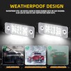 joonnair 2 x LED Number Plate Light for VW Caddy