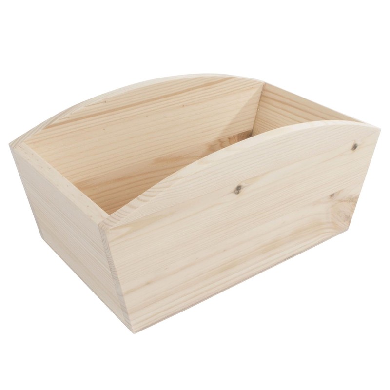 WooDeeDoo Set of 2 Wooden Planter Boxes – Nesting Unfinished