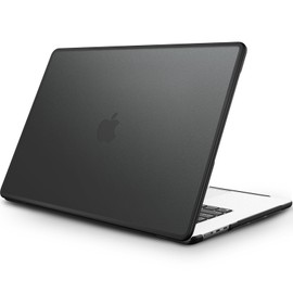 Fintie Case Compatible with MacBook Air 15 M3 M2 Chip (2024 2023) A3114 A2941, Shockproof TPU Frame + Matte Hard Shell Protective Case Compatible with MacBook Air 15.3 Inch Retina, Black