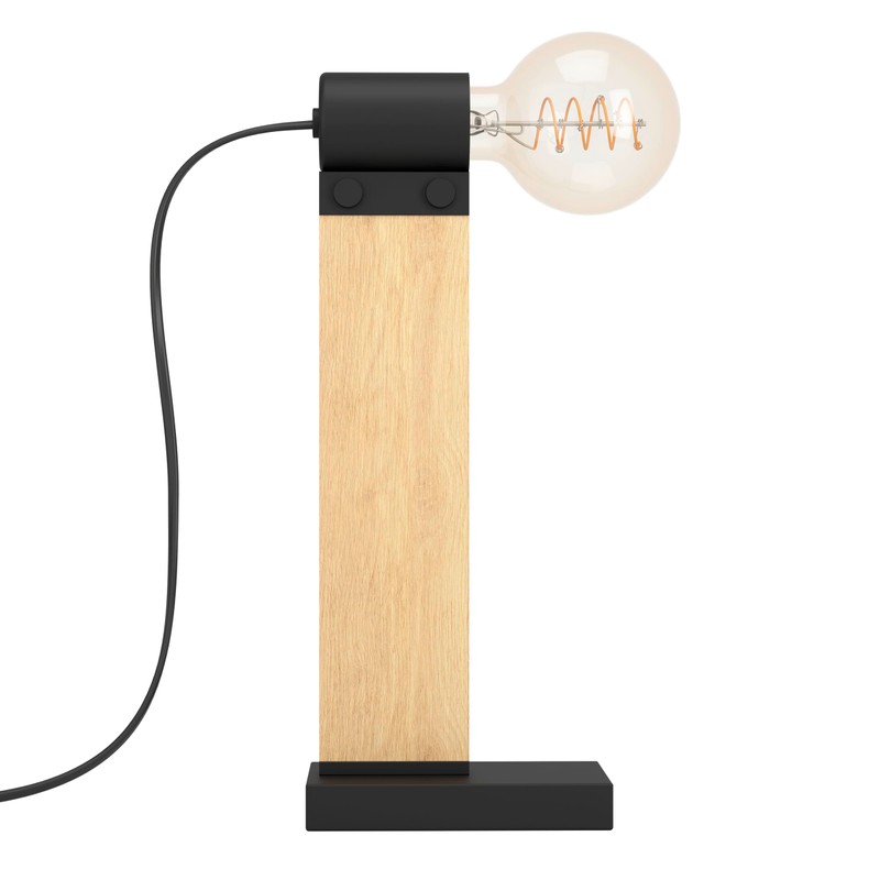 EGLO Bailrigg Table Lamp, Rectangular Table Lamp, FSC100HB, Living Room