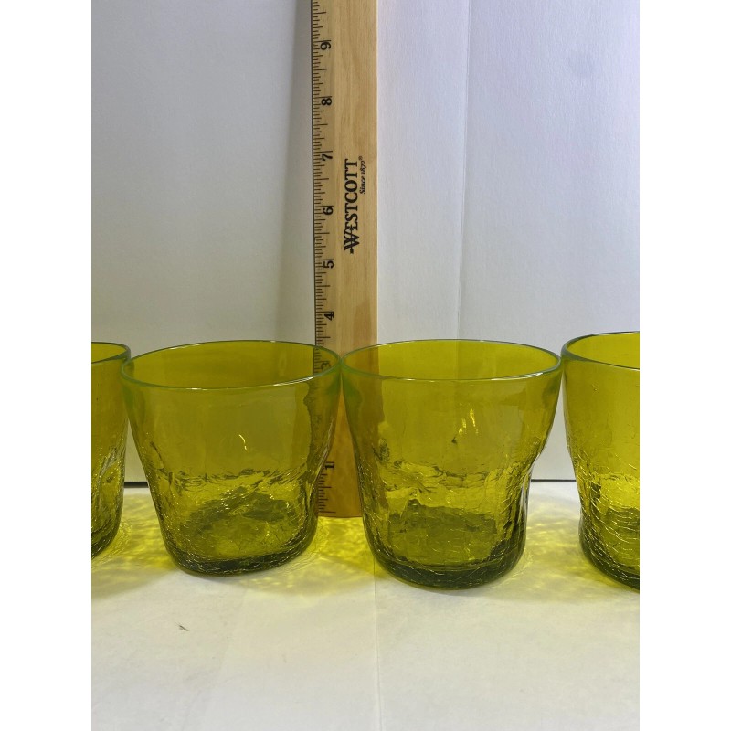 Blenko Vintage Blenko 11 Oz Flat bottom hand blown Tumblers.