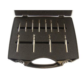 PAULIMOT End Mill Set 12-Piece HSS-E CO5 (5% Cobalt)