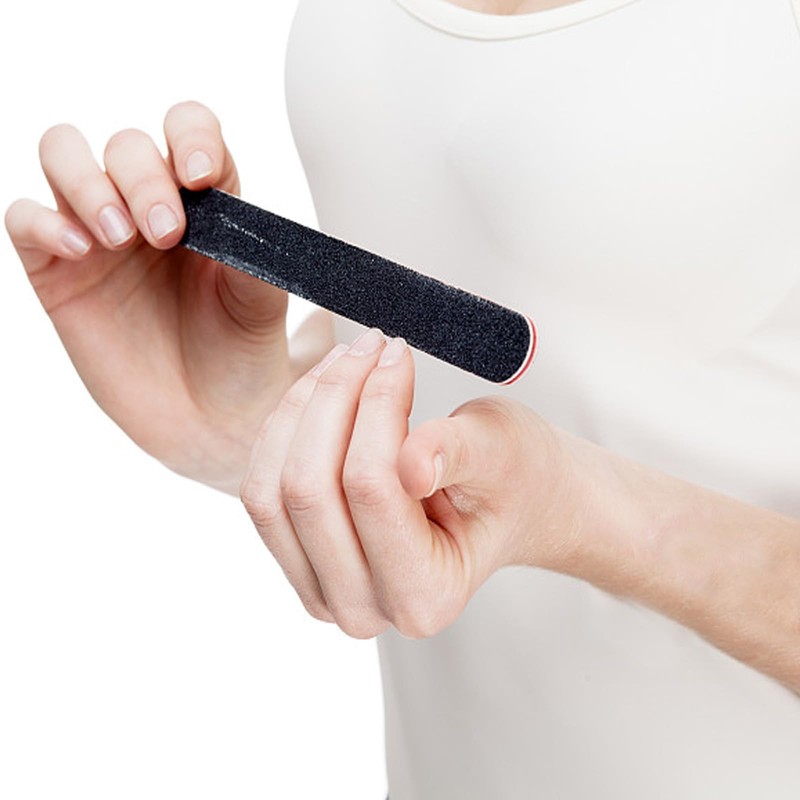 21 Pcs Nail File 100/180 Grit Nail Files,Black Double Sided