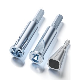 Wire Stripping and Wire Twister Tool for Drill - 3 Way/ 5 Way Wire Stripper Electrical for Power Drill - 3pcs Wire Nut Twisting and Wire Stripping Bit Tool