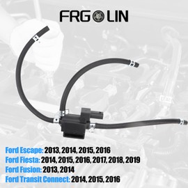 FRGOLIN - Válvula solenoide de turbocompresor con tubo compatible con Ford Escape 2013-2016 Fiesta 2014-2019 Fusion 2013-2014 Transit Connect 2014-2016 reemplaza 667-111