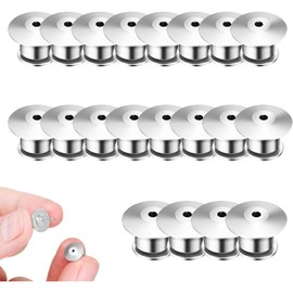 QZKJQDD 20 Stück Pin Sicherheitsverschluss, Metall Pin Verschluss Verschlussstifte Pin Basteln zur Befestigung Verschluss Lock Brosche Pins von Verschlüssen, Basteln, Haken, DIY, Kunsthandwerk