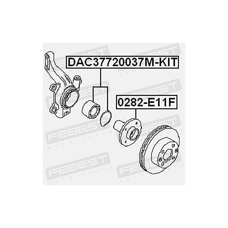 FEBEST DAC37720037M-KIT Spark Plugs