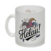 Karneval Glas Tasse mit Helau Narrenhut Lustiger Tassen-Spruch für Karnevalsliebhaber