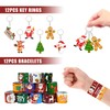 Tazimi 110 PCS Christmas Party Favors Christmas Tree Snowman Santa