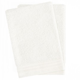 Hammetex Bath Towels 15 x 22 cm, Extra Soft and Absorbent 100% Cotton, 2-Piece Lightweight and Durable Bath Towel, Perfect for Bath, Spa and Gym, Cream