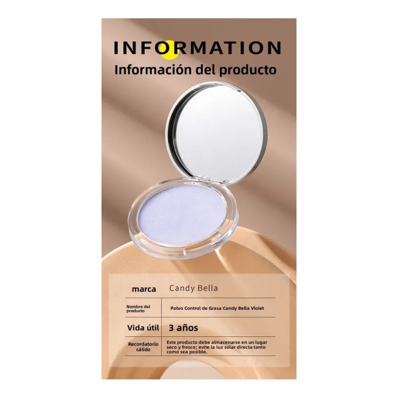 Polvos Compactos Mate Candy Bella Control De Brillo Neutral /